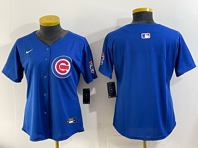 Youth Chicago Cubs blank blue 2025 Nike MLB jersey 008